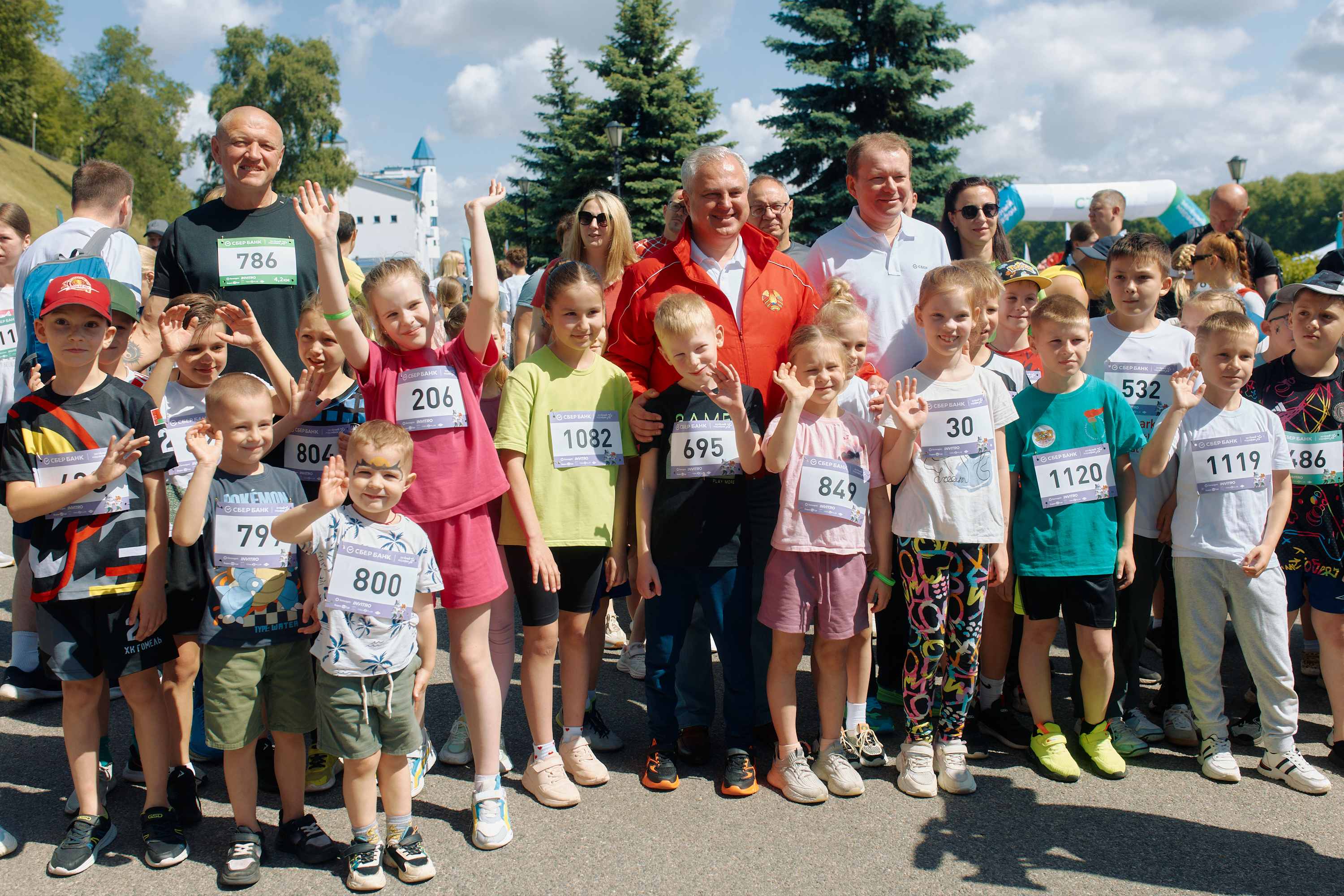 Юные участники Зеленого марафона